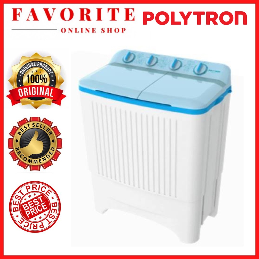 MESIN CUCI POLYTRON PWM 7073 7KG 2 TABUNG PWM 7073 7 KG PRIMADONA