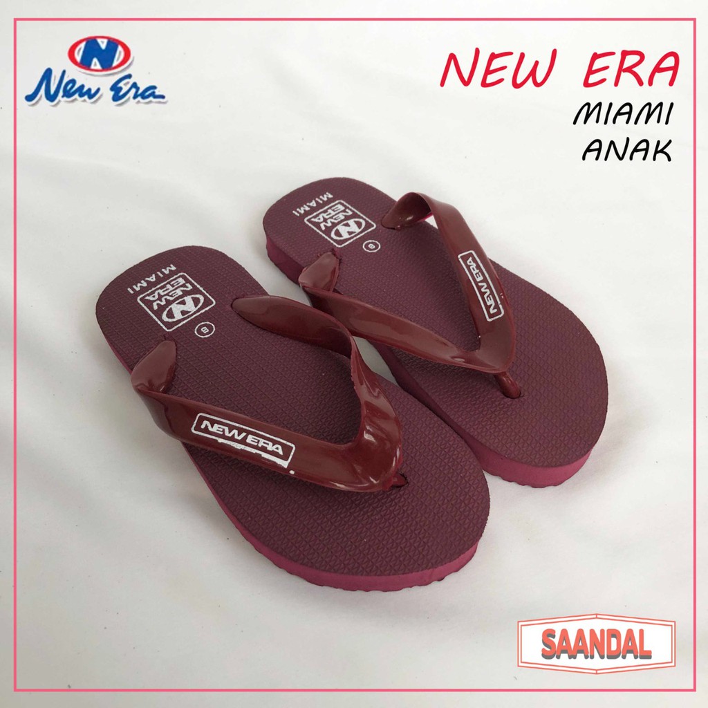 Sandal Jepit Anak New Era Miami TG Tanggung (bisa eceran)