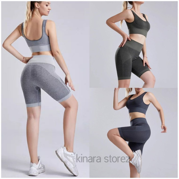 Set Olahraga Wanita Baju Senam Wanita Aerobic Baju Olahraga Wanita Set Pakaian Olahraga Wanita Set O
