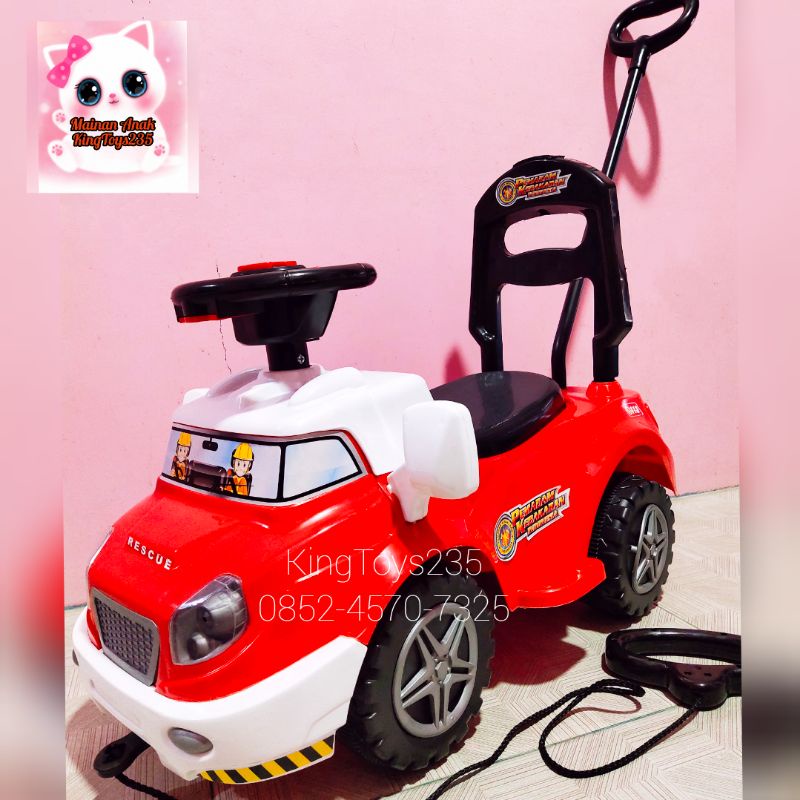 Mainan Mobil Besar Bisa Di Duduk Dinaik Jumbo Damkar Bonus Batrai Musik Tongkat Ambulance Ambulan Do