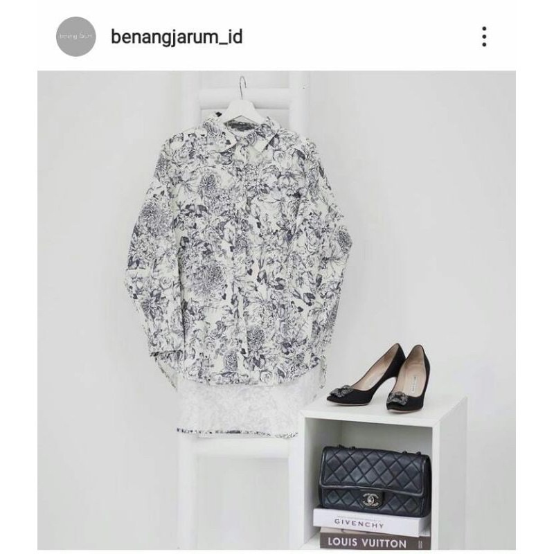 LE JARDIN BLUE OVERSIZE