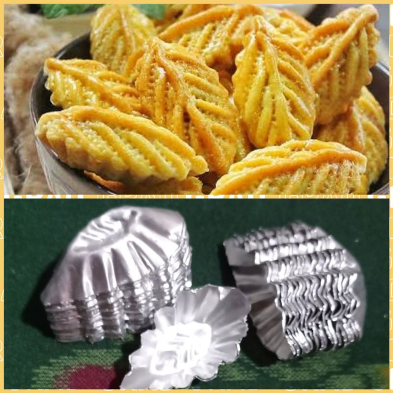 Cetakan kue nastar bentuk daun 1 kodi isi 20 pics/kue natar/cetakan nastar