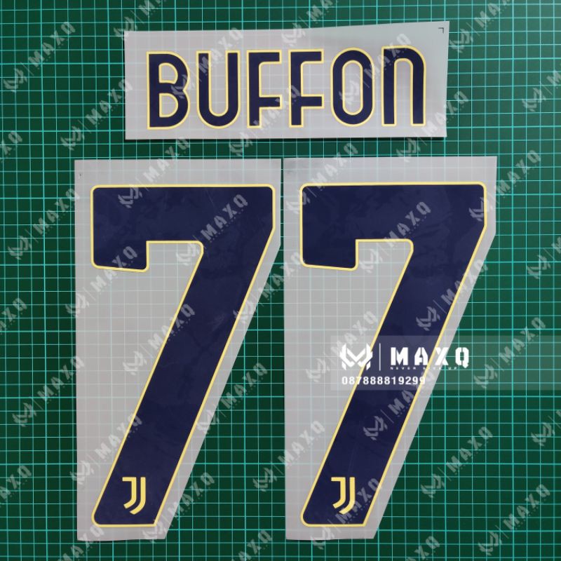 [ NAMESET ] BUFFON JUVE 2020 - 2021 GOALKEEPR GK HOME JERSEY