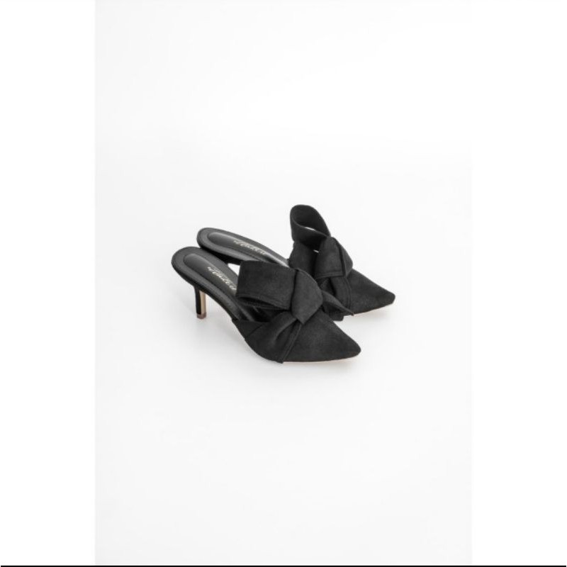 (BOOKED) Ittaherl Jackie Holiday Mules 60mm Ink size 40