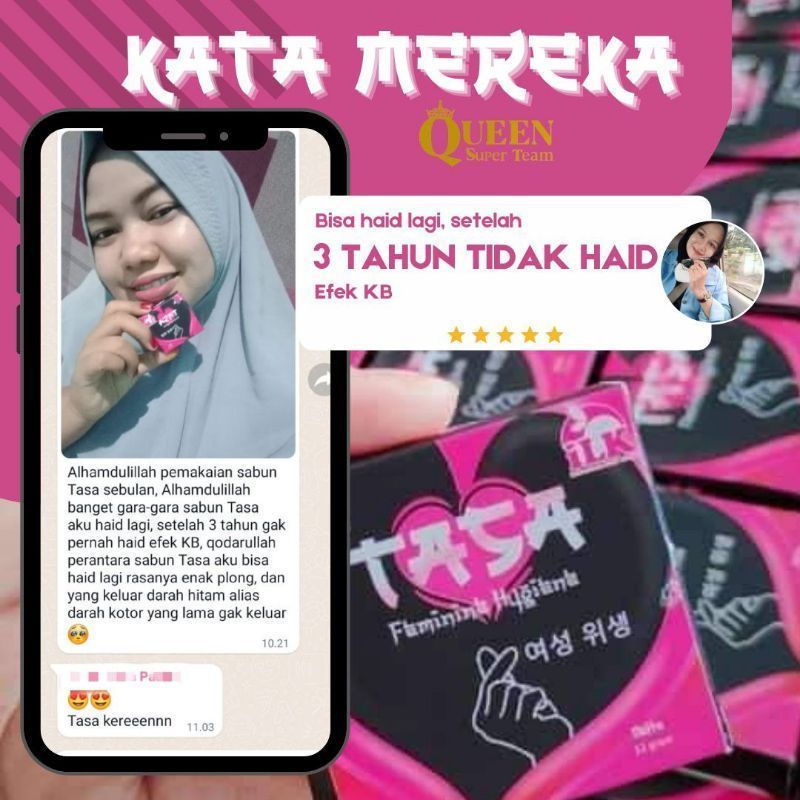 Bundara.id Ko-376 Sabun pembersih Korean soap BPOM merapatkan miss v &amp; Mengatasi keputihan