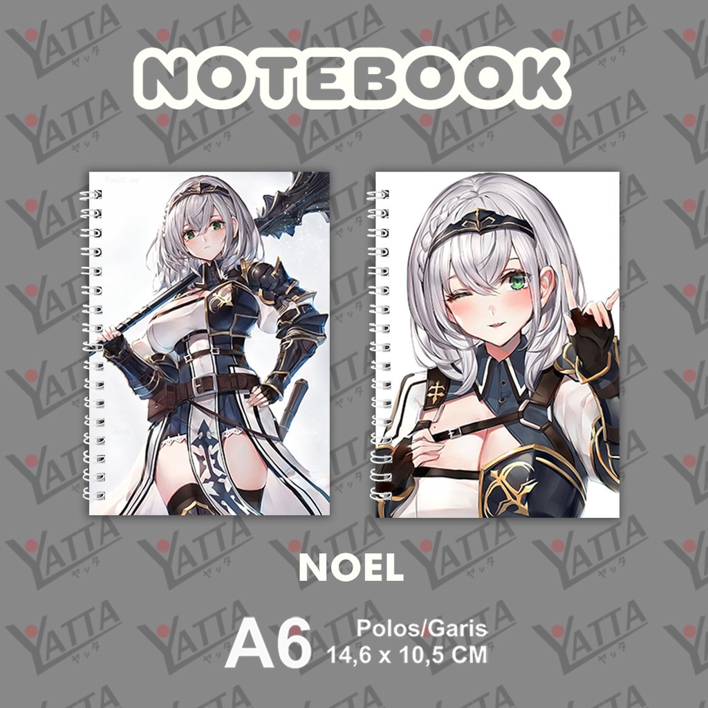 

Notebook Anime Ukuran A6 10,5 cm x 14,8 cm Hololive JP - Noel