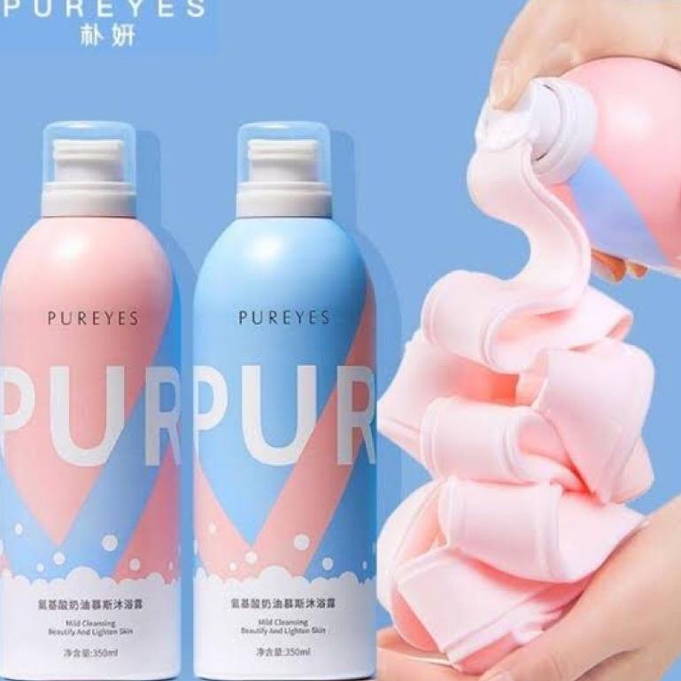 ORIGINAL 100% PUREYES SHOWER GEL FOAM WHITENING / SABUN PEMUTIH BADAN AMPUH DAN CEPAT