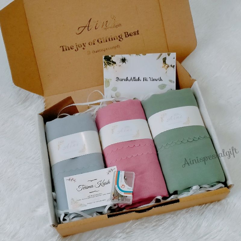 

TERMURAH HAMPERS JILBAB gift box kado hadiah