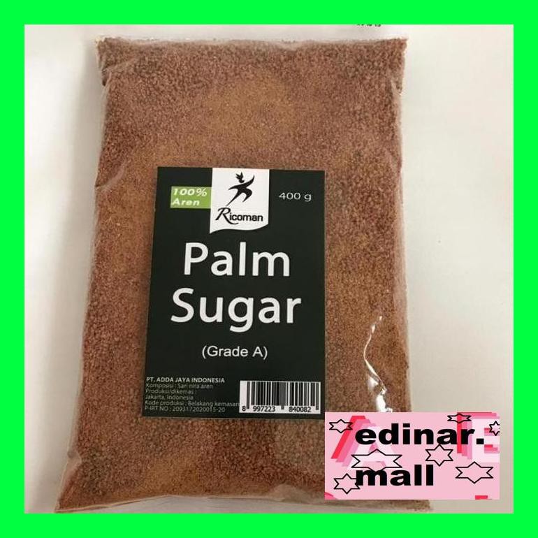 

50Siusbu Ricoman Palm Sugar (Gula Aren / Gula Palem) 400 G Bud050S