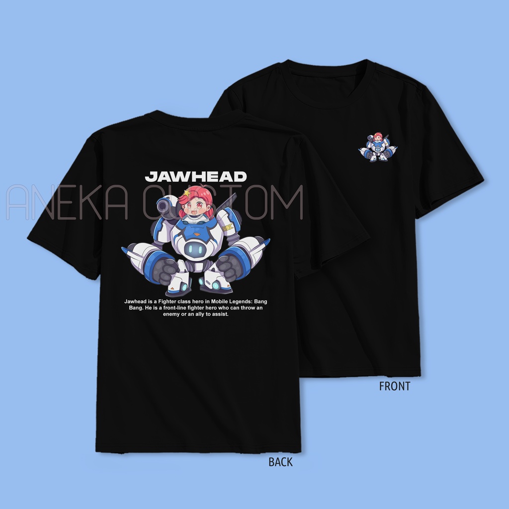 Tshirt jawhead mobile legend / kaos jawhead ML / Kaos Mobile legends Chibi jawhead