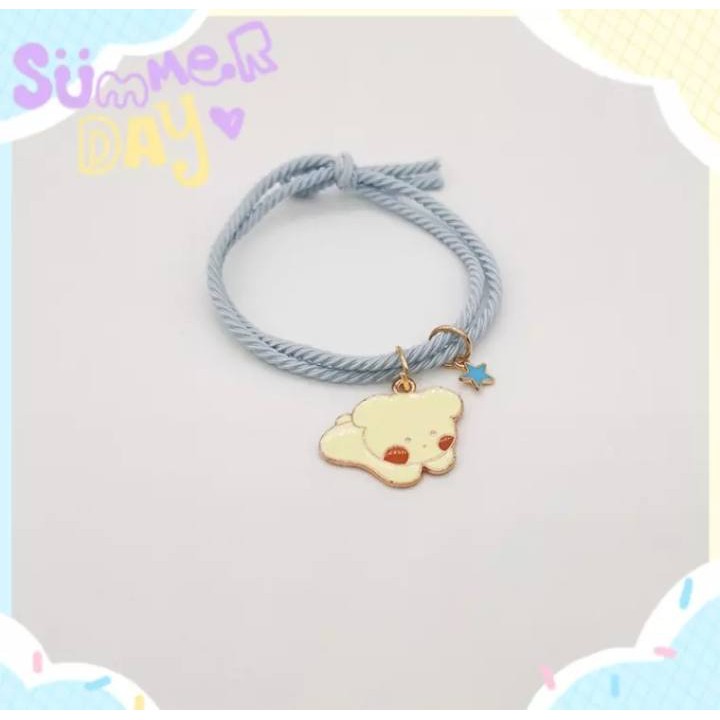 2 Pcs Sepasang Gelang Tali Karet Magnet Desain Astronot Kuromi Cinnamoroll Untuk Pria Dan Wanita Gelang Magnet/1 Pasang Gelang