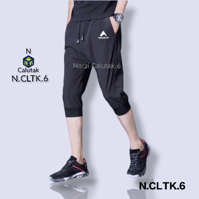 Narzi shop Celana Pendek 3/4 Pria Wanita Jogger Olahraga Jogging Lari Sepeda Pants Pria