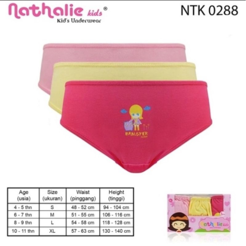 CELANA DALAM ANAK PEREMPUAN / CD NATHALIE KIDS NTK 0288