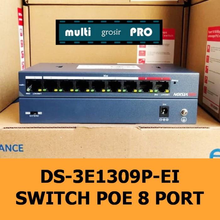 Hikvision Poe Ds-3E0109P-E/M Switch Hub Poe 8 Port 016