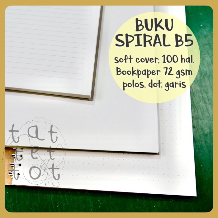 

Murah Buku Tulis Notebook B5 Spiral Isi Bookpaper Garis Dot Polos Berkualitas
