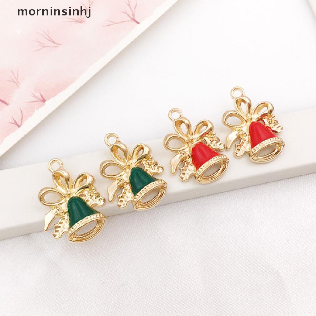 Mornin 38pcs Liontin Enamel Tema Natal Diy