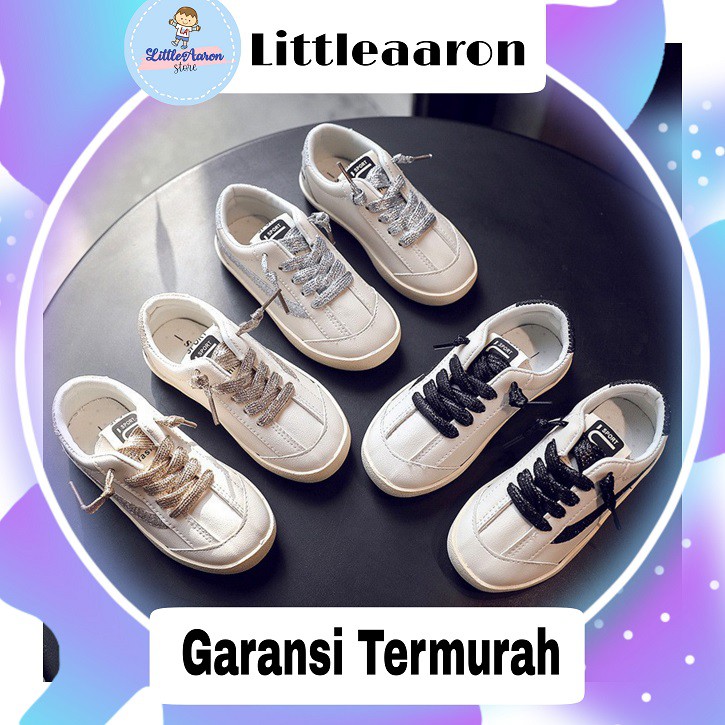 LittleAaron SPORTS GLITTERS Sepatu Anak Laki Laki Perempuan Sneakers Sekolah 1-6 Tahun Import Sport Termurah Sendal Bayi Anak Cewek Cowok