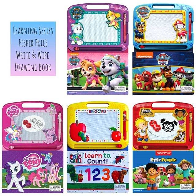 

Learning Series Fisher Price with Write & Wipe Drawing Board / papan tulis mini / menggambar