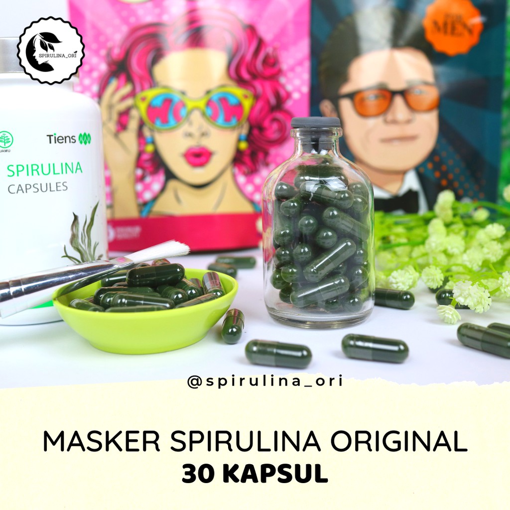 MASKER SPIRULINA ORIGINAL TIENS 30 KAPSUL