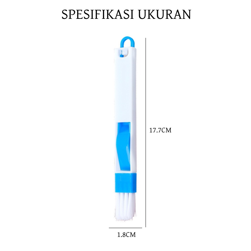 [IZUNA] Kuas Mini Pembersih Debu / Kuas Keyboard Komputer / Kuas Pembersih Celah / Sapu Mini 2 in 1