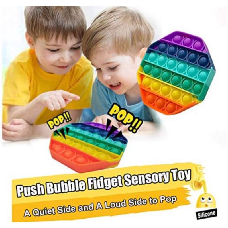 POP IT MAINAN VIRALL / POP IT RAIMBOW / FIDGET TOYS