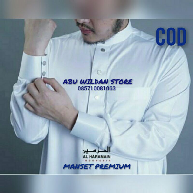 Gamis/Jubah AL HARAMAIN VIETNAM/Saudi Manset Premium Ori Size 54