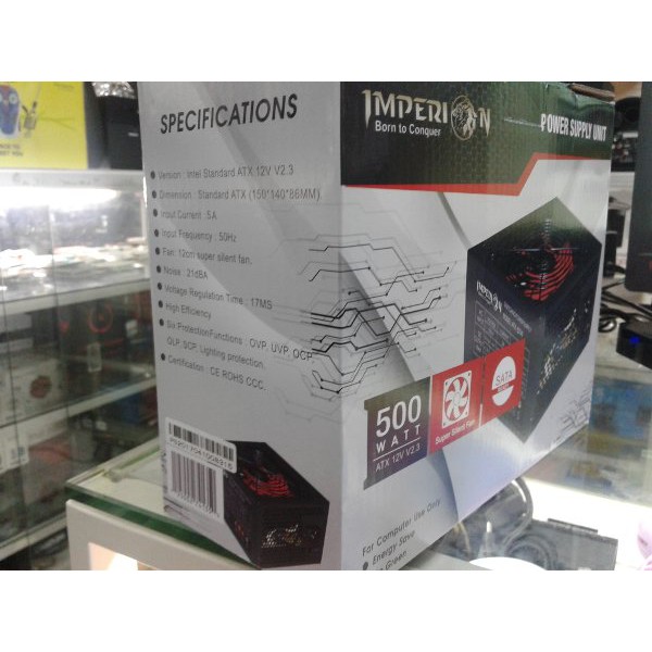 Imperion Gaming Power Supply PSU 500W