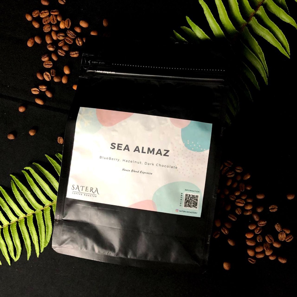 

Biji kopi House Blend SEA ALMAZ 1 kg Roasted Coffee Mix Bean Espresso Arabica Robusta Kopi Susu
