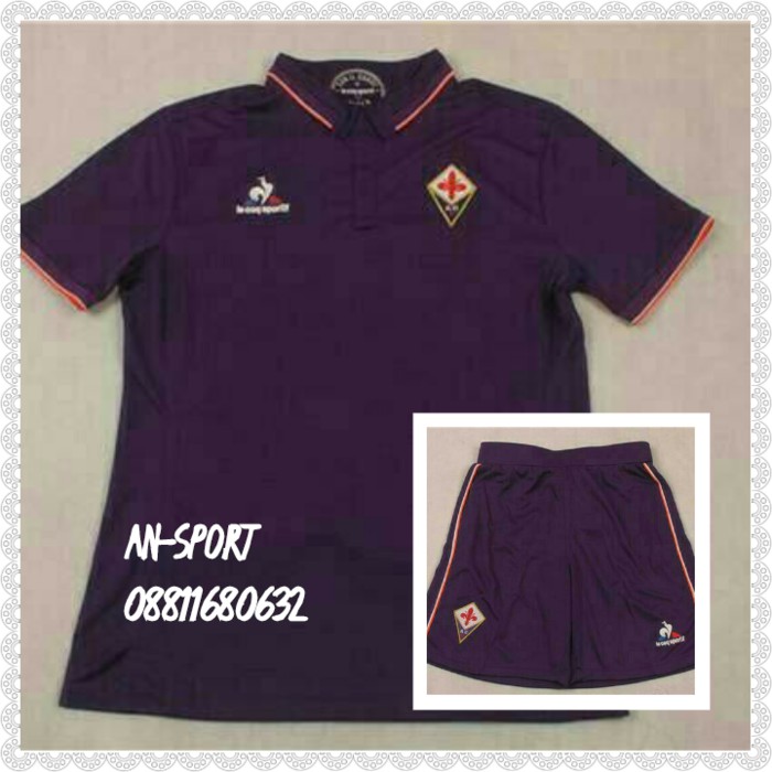 JERSEY BOLA STELAN FIORENTINA HOME 16/17 GRADE ORI ( JERSEY+CELANA )