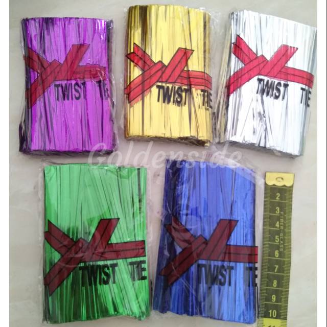 Kawat Souvenir potong / Twist Tie / Tali Kawat suvenir 10cm per pack