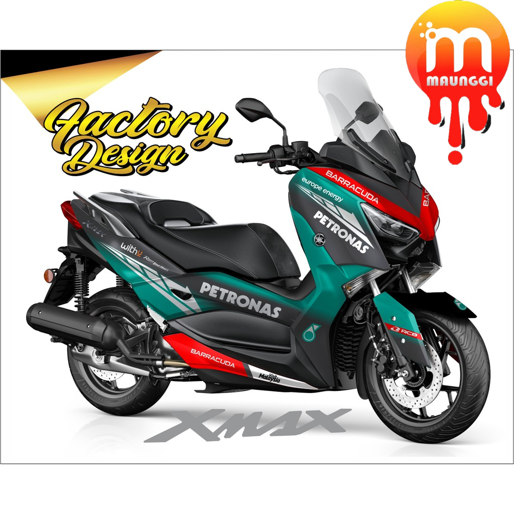 Striping xmax 250 full body full variasi Decal motor xmax 250 full body motif petronas Stiker motor 