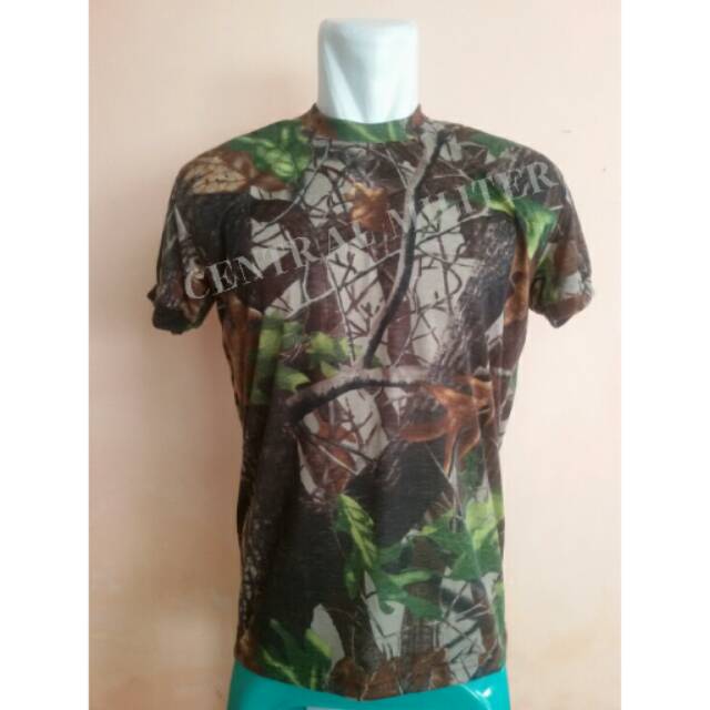 Kaos Lengan Pendek Loreng Kamuflase/ Kaos Army