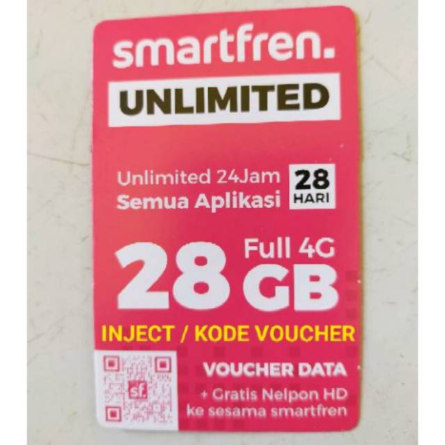 VOUCHER SMARTFREN UNLIMITED TANPA ONGKIR (KIRIM KODE/INJECT KUOTA)