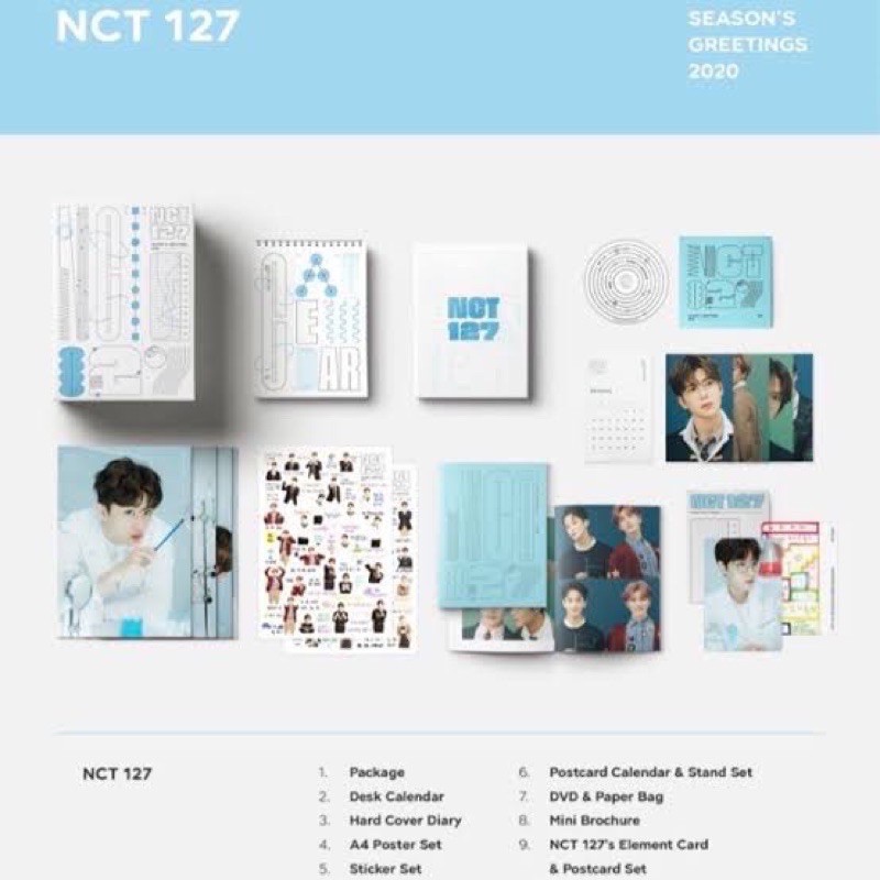 Sharing NCT 127 - Season Greeting SG 2020 - member set
