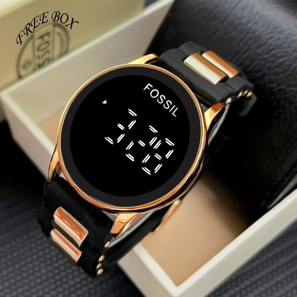 Grosiran Jam Tangan Wanita 3570YO LED Touch Screen Strap Rubber Include Box Exclusive (COD)