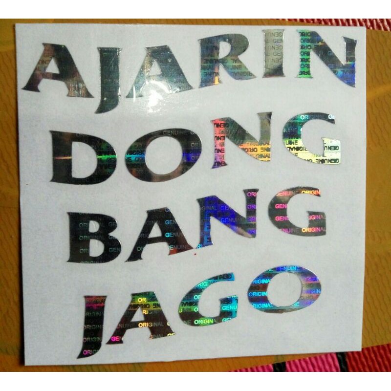 

Sticker cutting Hologram variasi pilihan