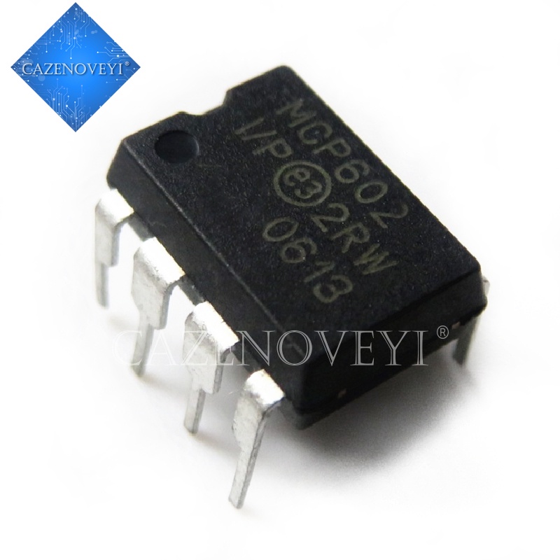 10pcs Ic Mcp602-I / P Mcp602 Dip8 2.7v To 5.5v Cmos Op