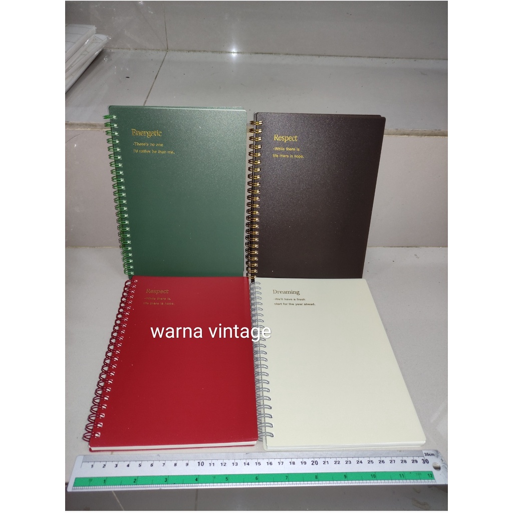 

buku spiral vintage a5 ahin 2022 isi 80 lembar