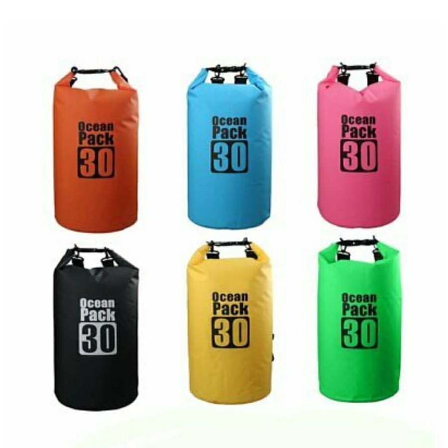 【COD】 Ocean Pack` Dry Bag 30 Liter` DryBag Waterproof 30L` Tas Kantong Anti Air 30 L` Renang Diving Snorkling Hiking Camping Traveling