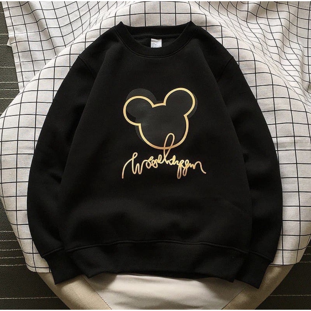 CREWNECK WANITA CARTOON MICKEY - SWEATER CARTOON LUCU PREMIUM