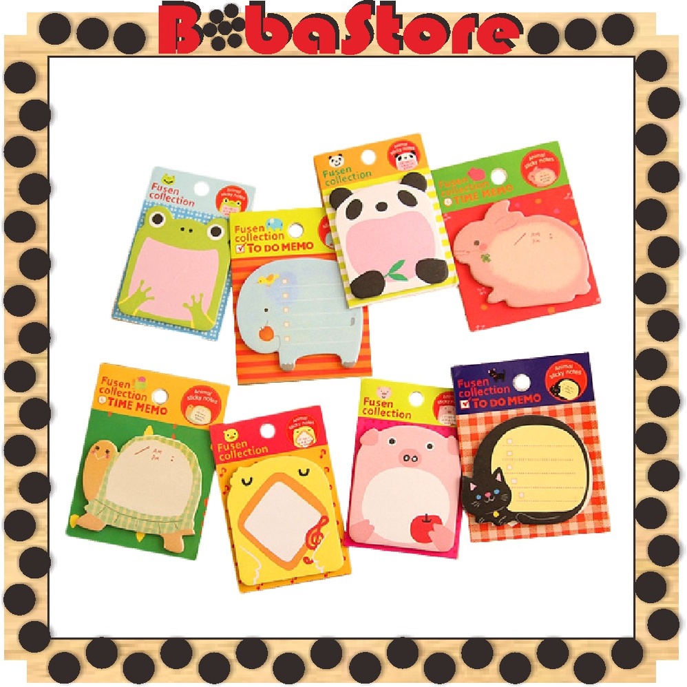 

⭐Bobastore⭐ Sticky Notes Motif Hewan Tempelan Kertas Catatan Memo Note Karakter Animal Mini Book Karakter Binatang Lucu R457