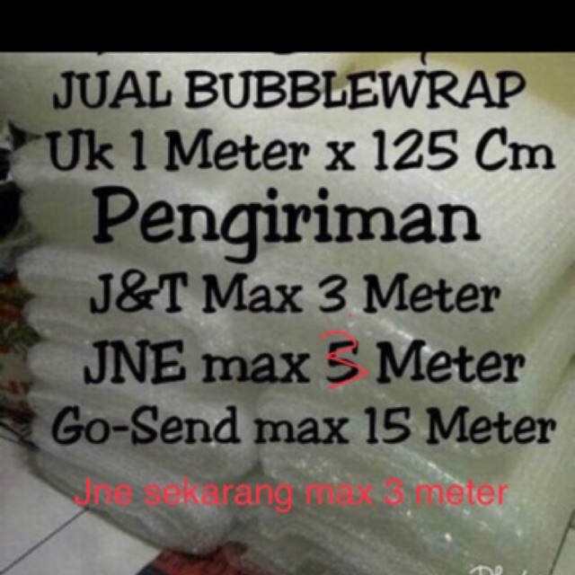 

Buble wrap 1 m utk pengamanan packing barang