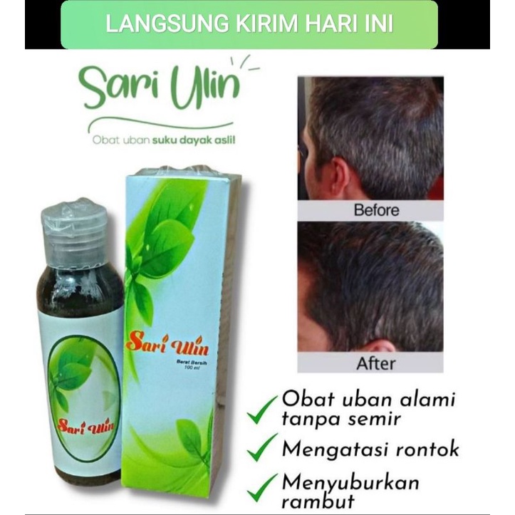 SARI ULIN Original Obat Anti Uban Permanen Alami Tanpa Semir Minyak Penghitam Rambut Alami Ampuh