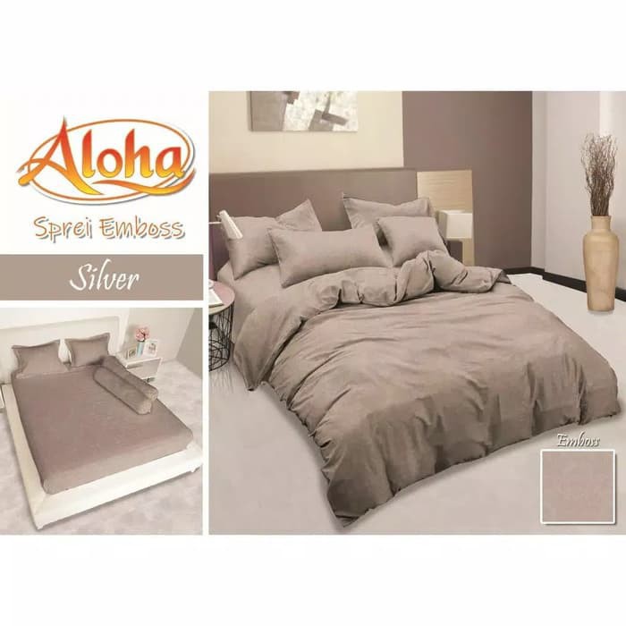 Sprei Aloha Emboss Polos Ukuran 180x200 King Seprai Polos Embos