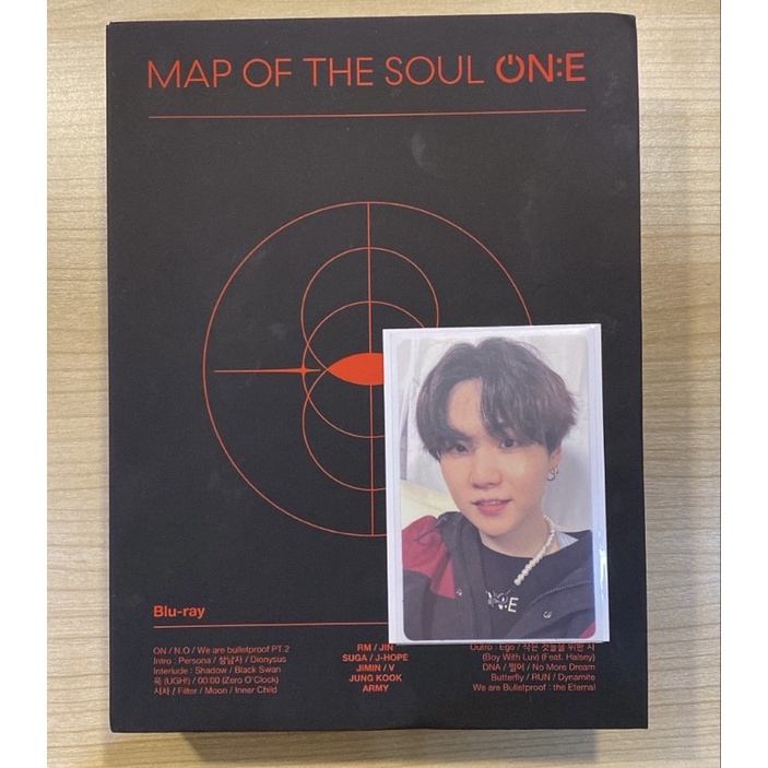 BOOKED fullset MAP OF THE SOUL ON:E Mots on e bluray unsealed suga yoongi photocard pc