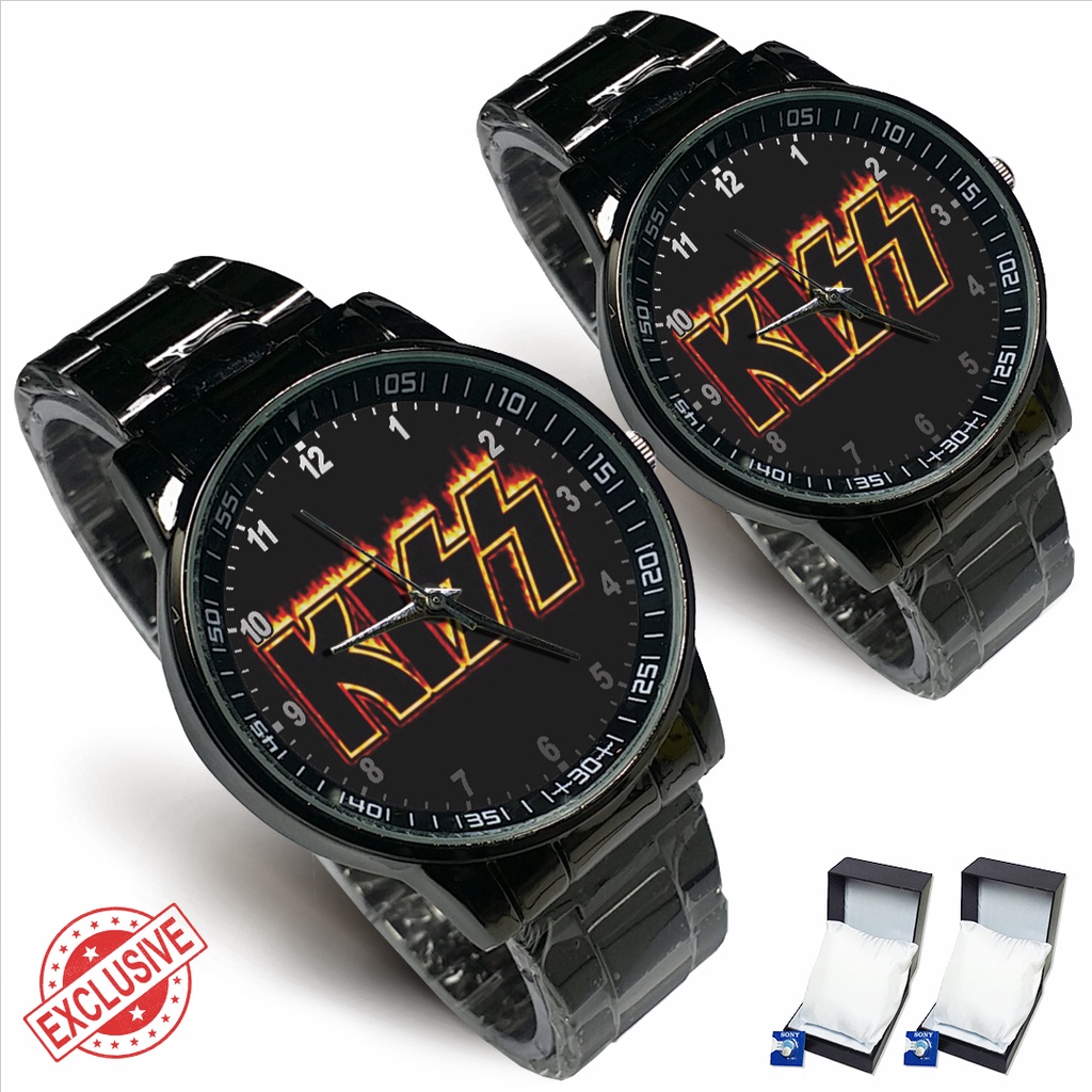 Jam Tangan Rantai Couple BAND OF KISS - 3 (Awesome)