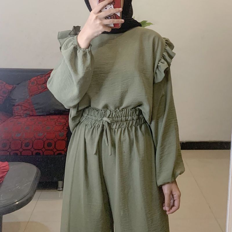 RUBY ONESET CRINKLE / SETELAN RUBY /SETELAN RAYON CRINKLE