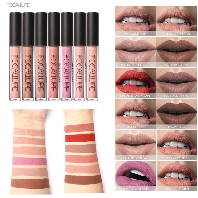 FOCALLURE FA24 NUDE WATERPROOF LIQUID  LIPSTICK