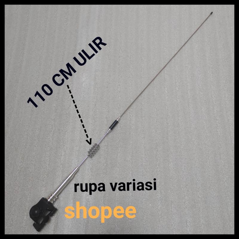 Antena antenna variasi jepit kap mesin dan bagasi belakang mobil motor universal DX chrome crome hitam tiang bendera