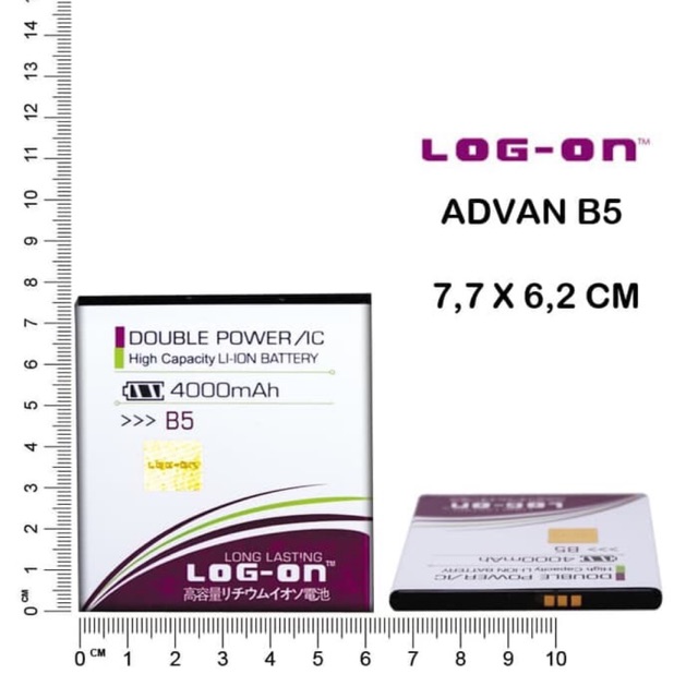 BATERAI LOG ON ADVAN B5 4G LITE DOUBLE POWER DOUBLE IC